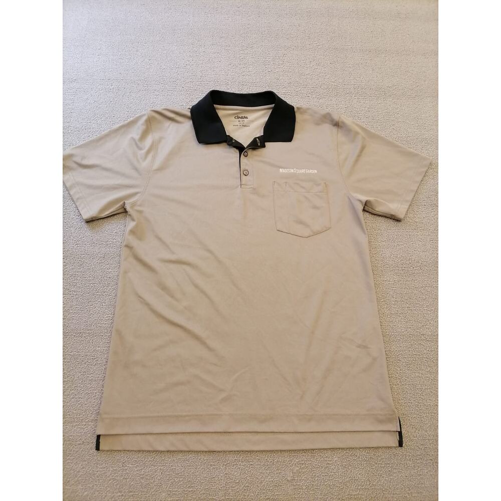 CINTAS Madison Square Garden Men M-SS Work Polo‎ Light MSG Short Sleeve Grey
